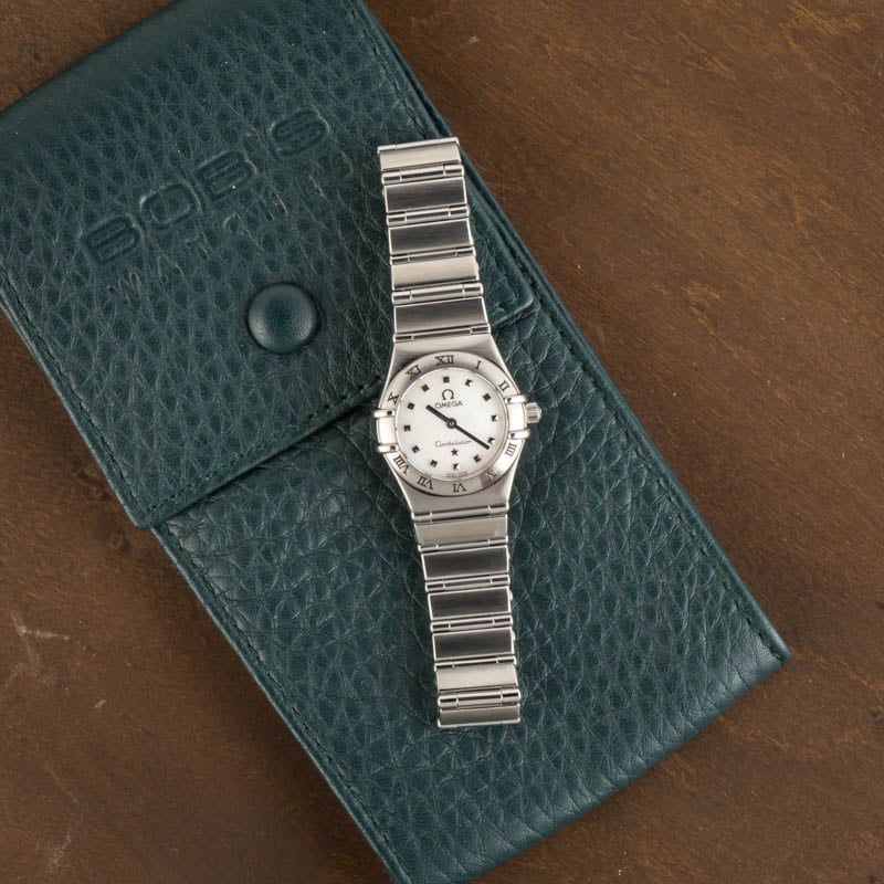 Pre-owned Omega Constellation Quartz Mother Of Pearl Dial