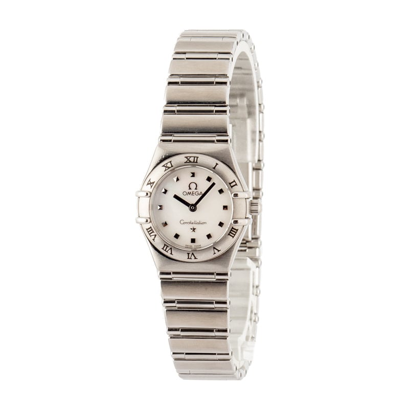 Pre-owned Omega Constellation Quartz Mother Of Pearl Dial