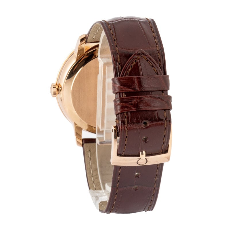 Pre-owned Omega De Ville Prestige 18K Red Gold