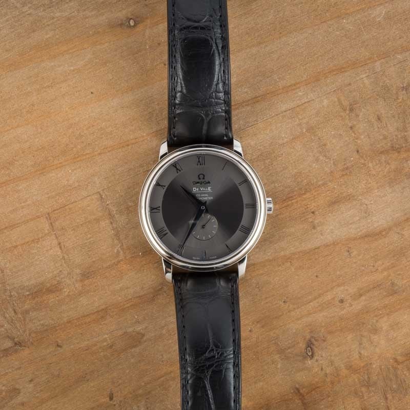Omega De Ville Prestige Grey Roman Dial
