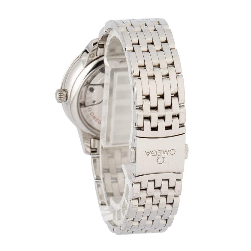 OMEGA Stainless Steel De Ville Prestige Silver Diamond Dial