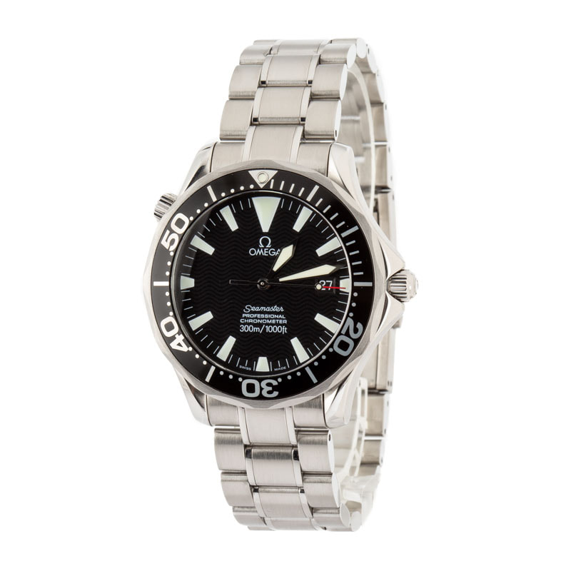 Pre-owned Omega Seamaster 41MM Black Dial