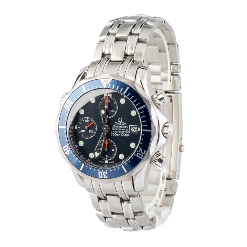Pre-owned Omega Seamaster James Bond Steel Blue Dial