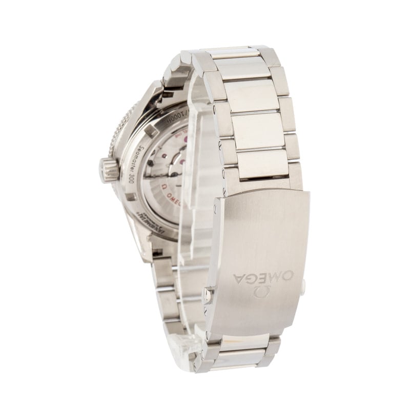 Used Steel Omega Seamaster 300 Black Dial