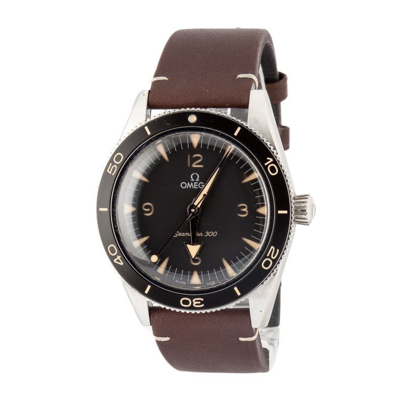 Used Omega Seamaster 300 Steel on Leather
