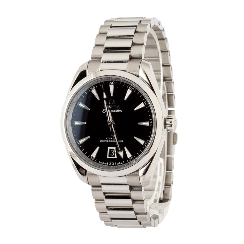 Used Omega Seamaster Aqua Terra 150M Black Index Dial