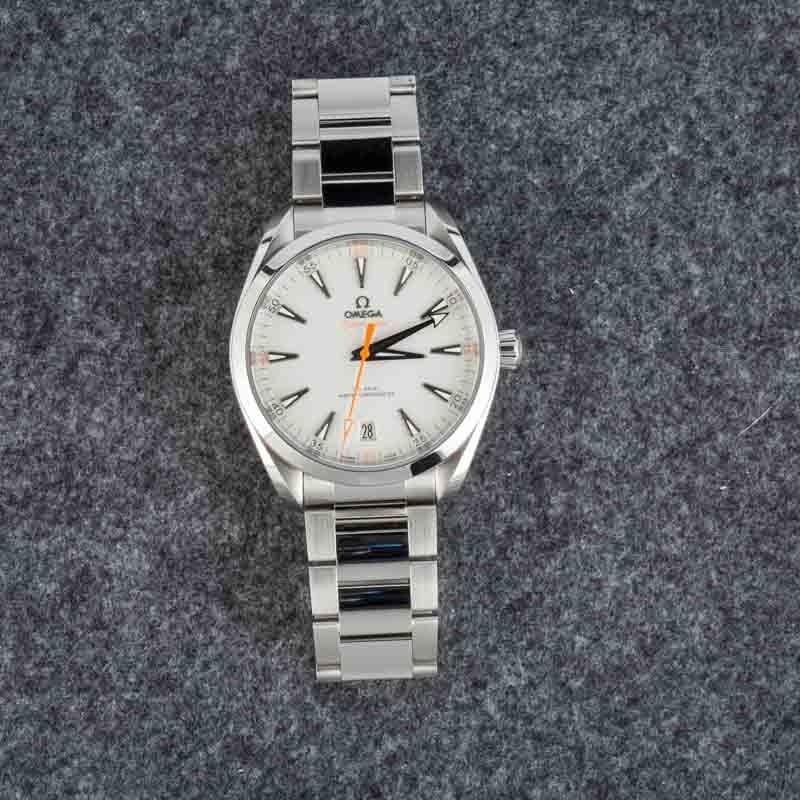 Preowned Omega Seamaster Aqua Terra 150M Silver Teak Dial
