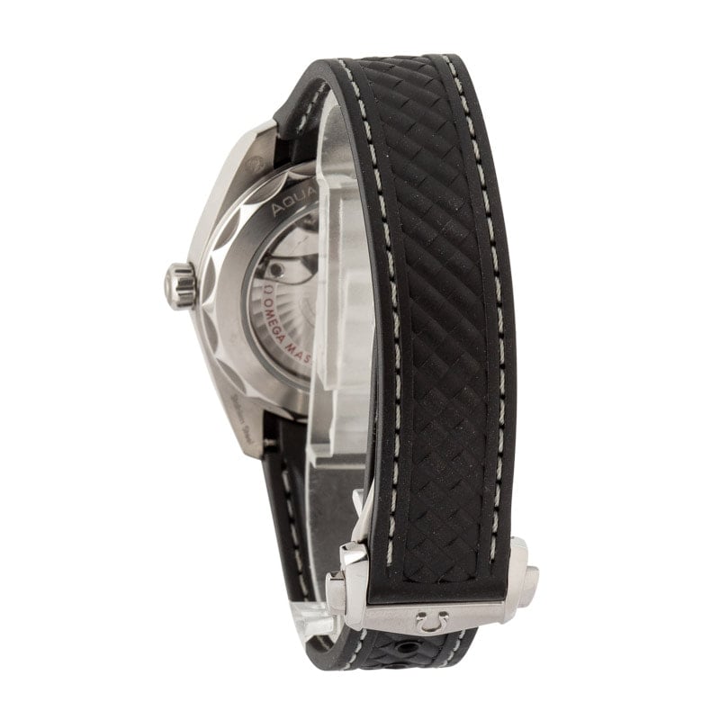 Preowned Omega Seamaster Aqua Terra 150M Black Horizontal Teak Dial