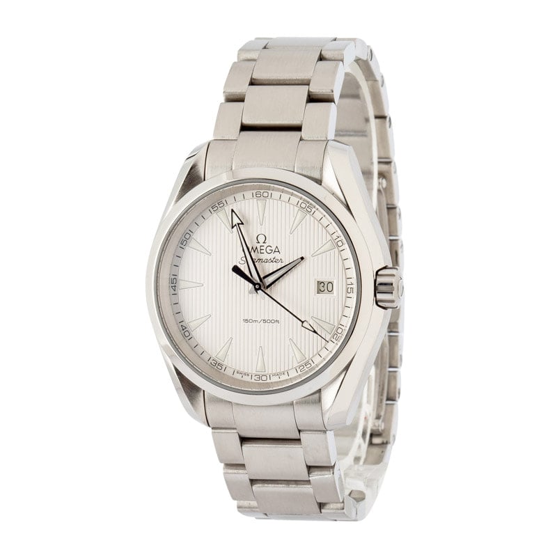 Used Omega Seamaster Aqua Terra 150M Silver Teak