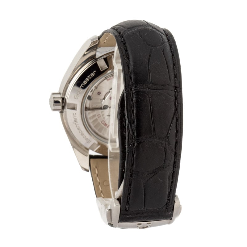 Pre-owned Omega Aqua Terra 150M 43MM Steel on Leather Strap