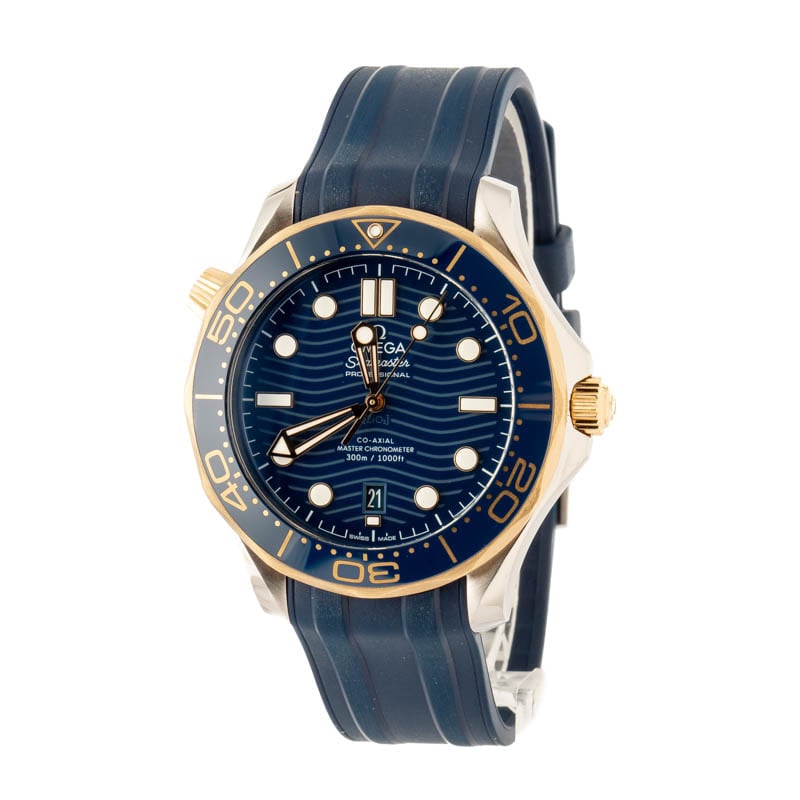 Preowned Omega Seamaster Stainless Steel & 18k Yellow Gold
