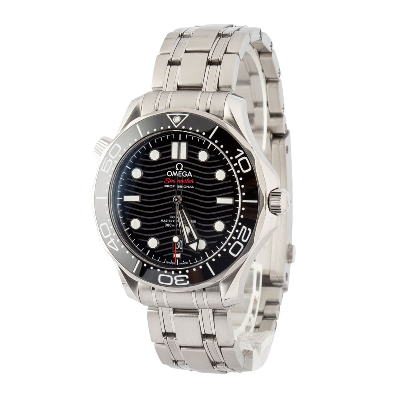 Men's Omega Seamaster Stainless Steel Diver 300M Black Dial