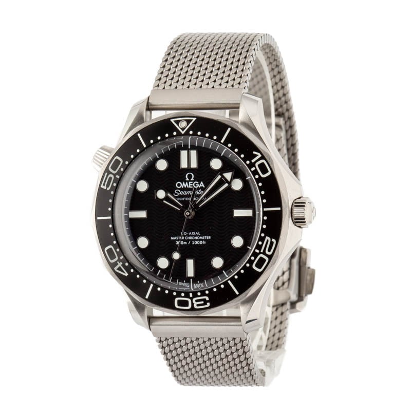 Pre-owned Omega Seamaster Diver 300M Black Wave Dial