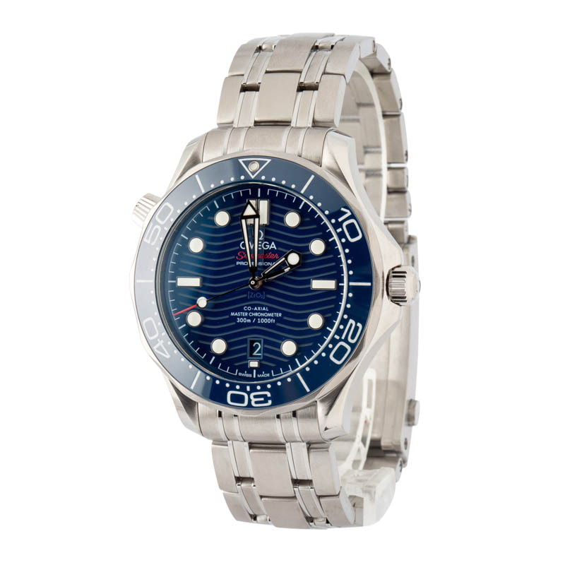 Preowned Omega Seamaster Diver 300M Blue