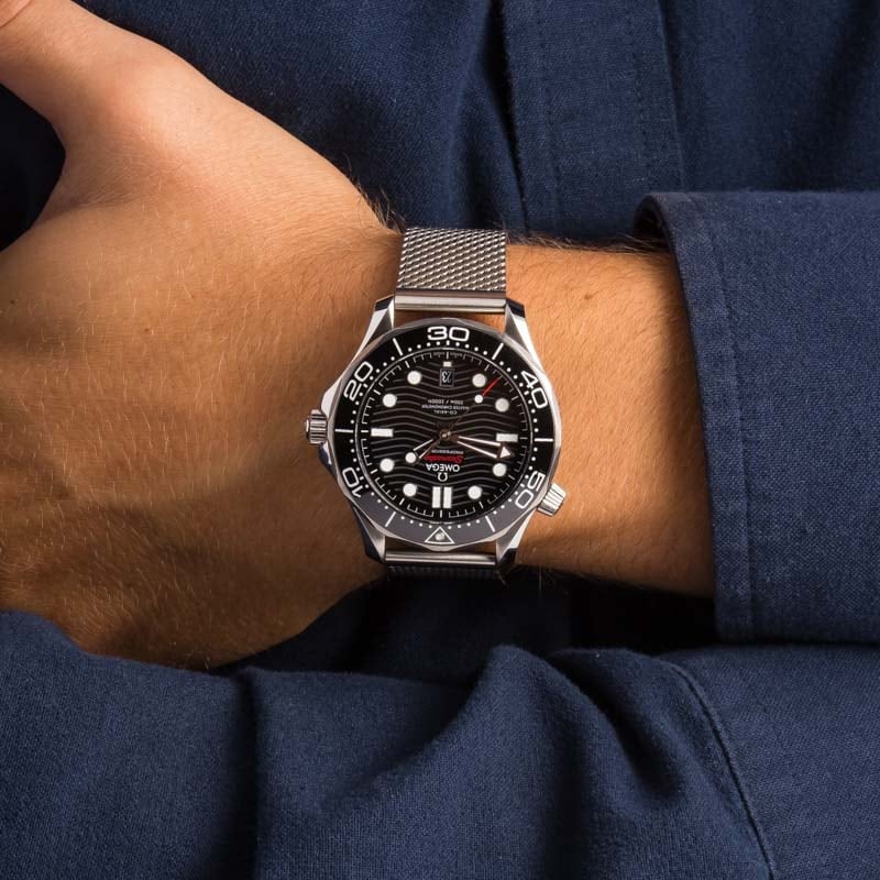 Omega Seamaster Diver 300M Steel on Rubber Strap