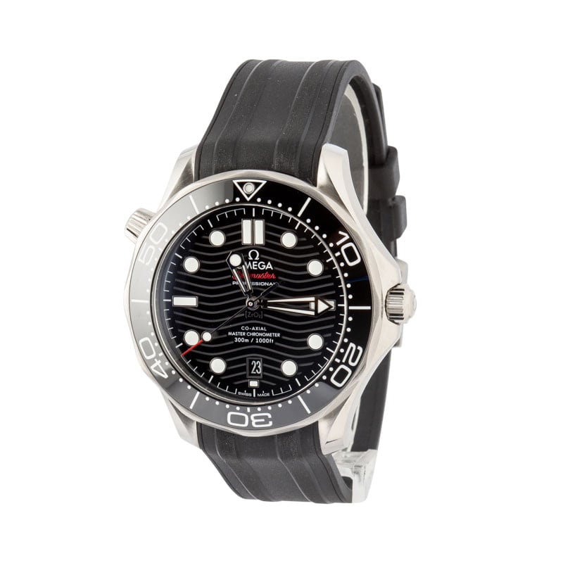Used Omega Seamaster Diver 300M Stainless Steel Black Dial