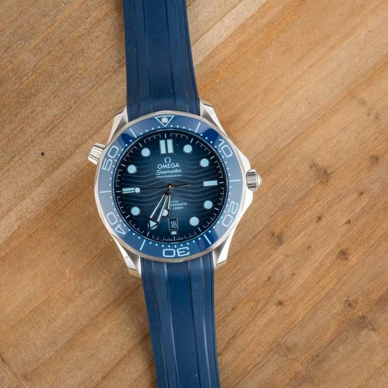 Preowned Omega Seamaster Diver 300M Blue Dial