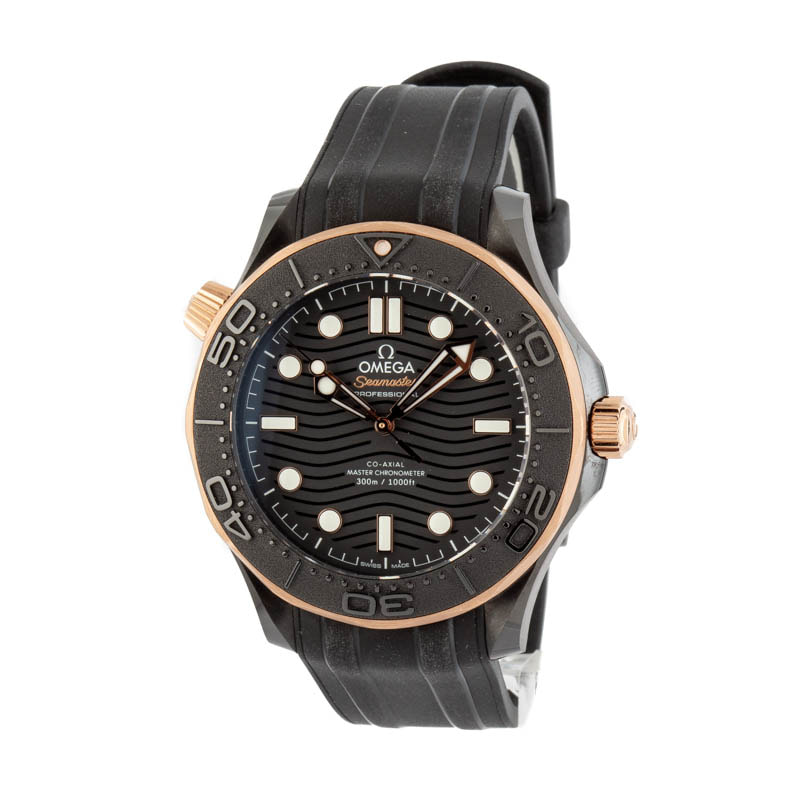 Omega Seamaster Black Wave Dial