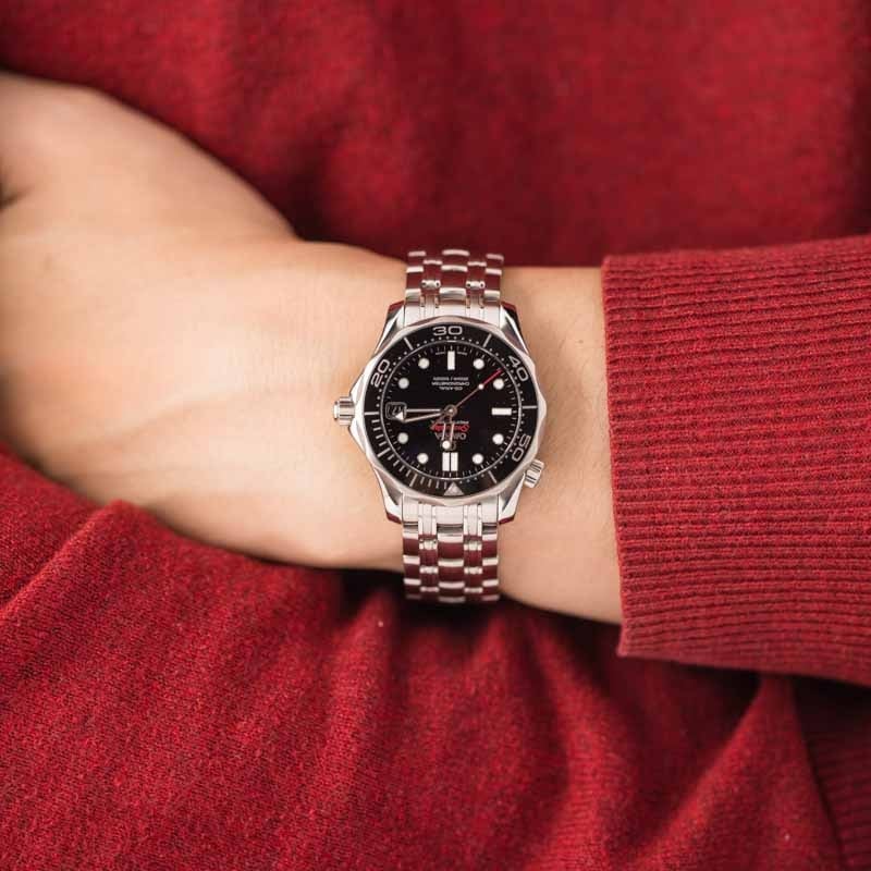Pre-owned Omega Seamaster Black Dial 300M