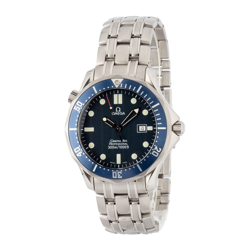 Preowned Omega Seamaster Diver 300M GoldenEye 007 Stainless Steel