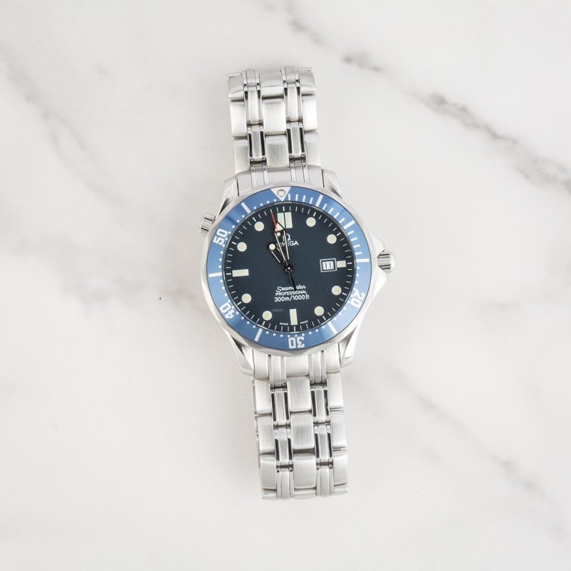 Men's Omega Seamaster Diver 300M GoldenEye 007 Stainless Steel