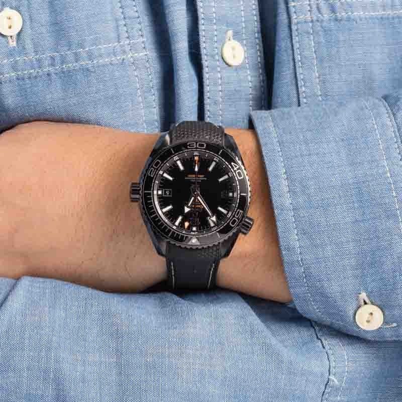Pre-Owned Omega Seamaster GMT Planet Ocean Black Dial