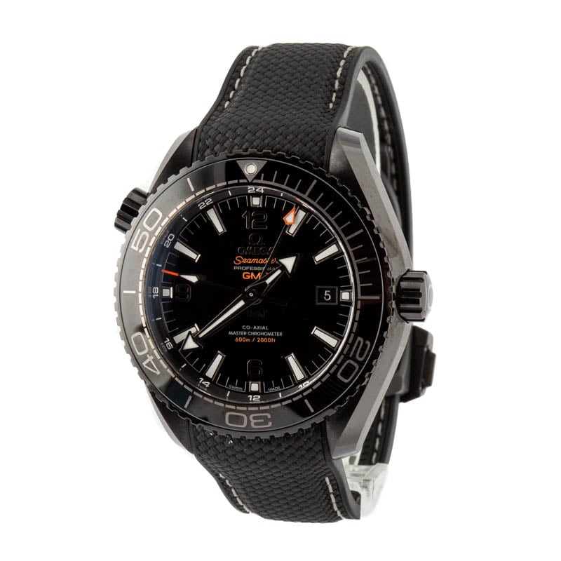 Pre-Owned Omega Seamaster GMT Planet Ocean Black Dial