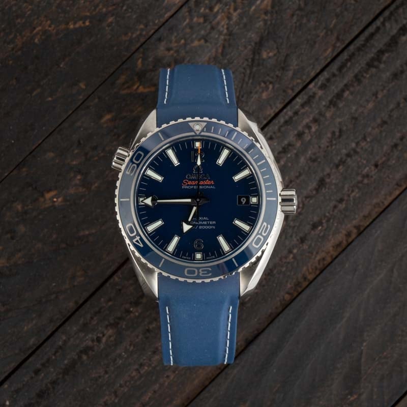 Omega Seamaster Planet Ocean 600M Titanium on Rubber