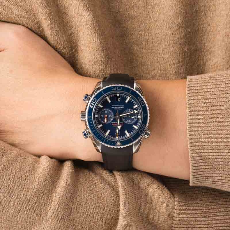Omega Seamaster Planet Ocean 600M Titanium on Rubber Strap
