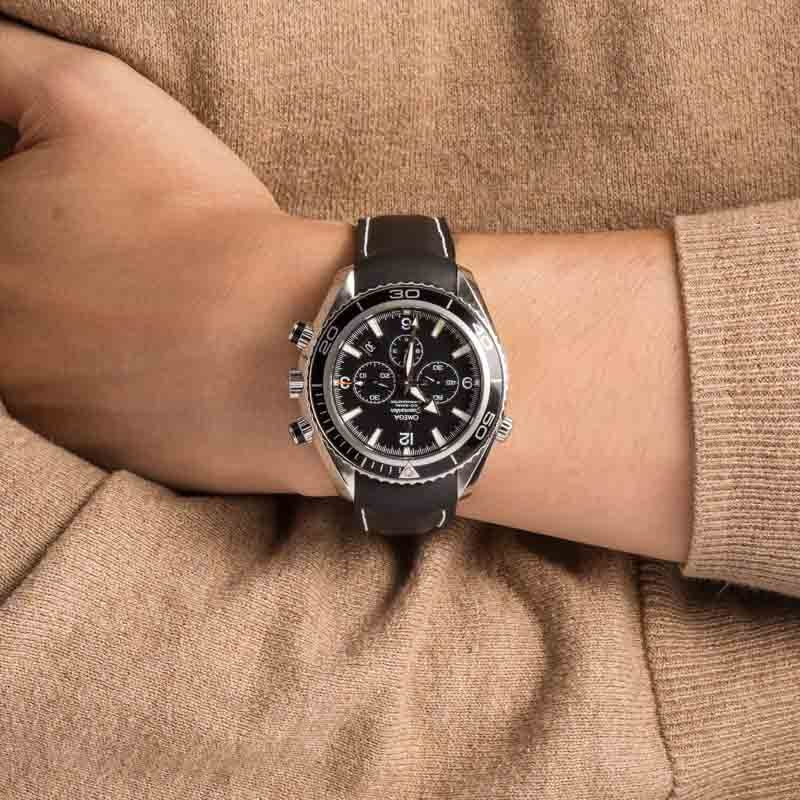 Omega Seamaster Planet Ocean 600M Black Chronograph Dial
