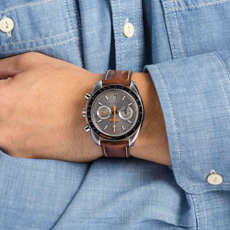Pre-Owned Omega Speedmaster Racing Stainless Steel Grey Dial