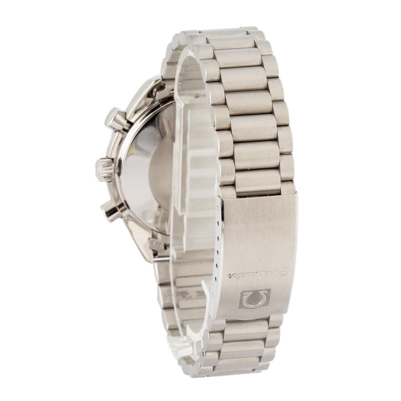 Pre-owned Omega Speedmaster Reduced Albino White Dial