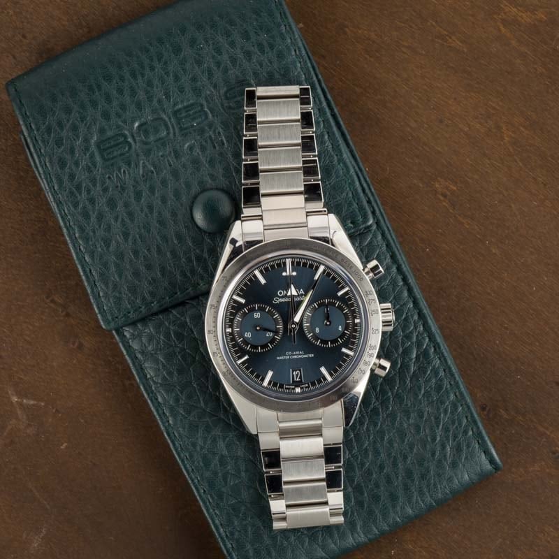 Omega Speedmaster Steel Blue Dial