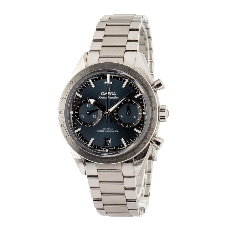 Omega Speedmaster Steel Blue Dial