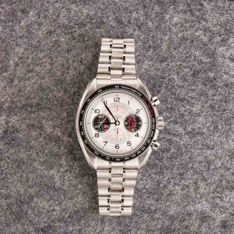 Omega Speedmaster Chronoscope Silver Arabic Dial