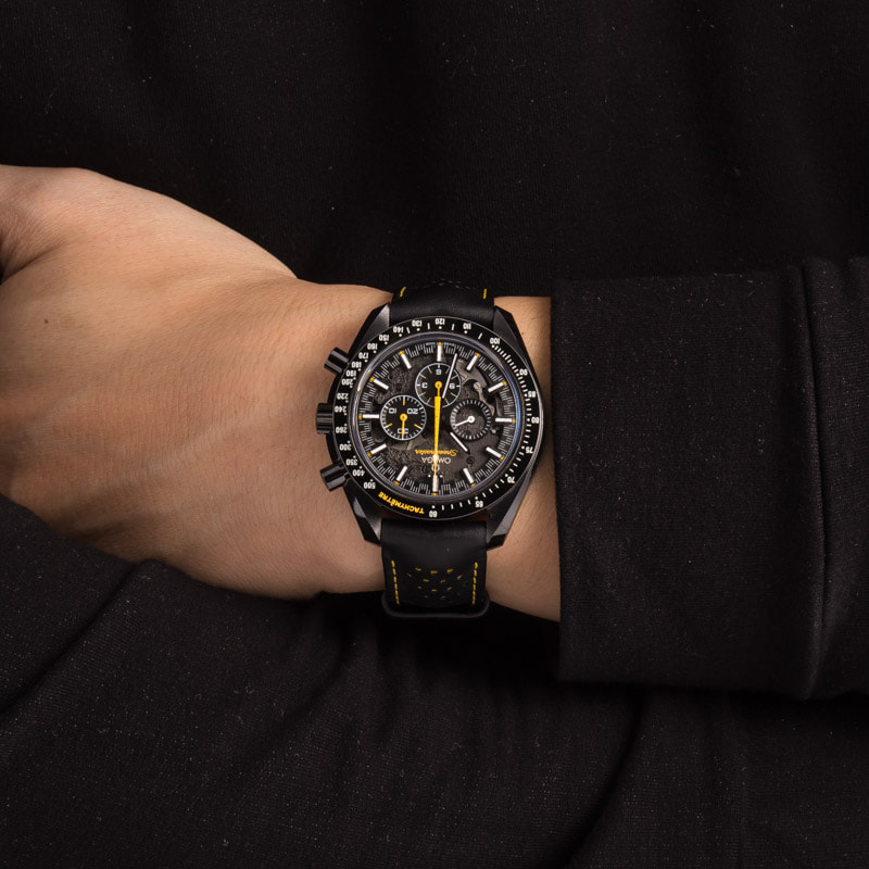 Pre-owned Omega Speedmaster Apollo 8 Dark Side of the Moon Black Ceramic