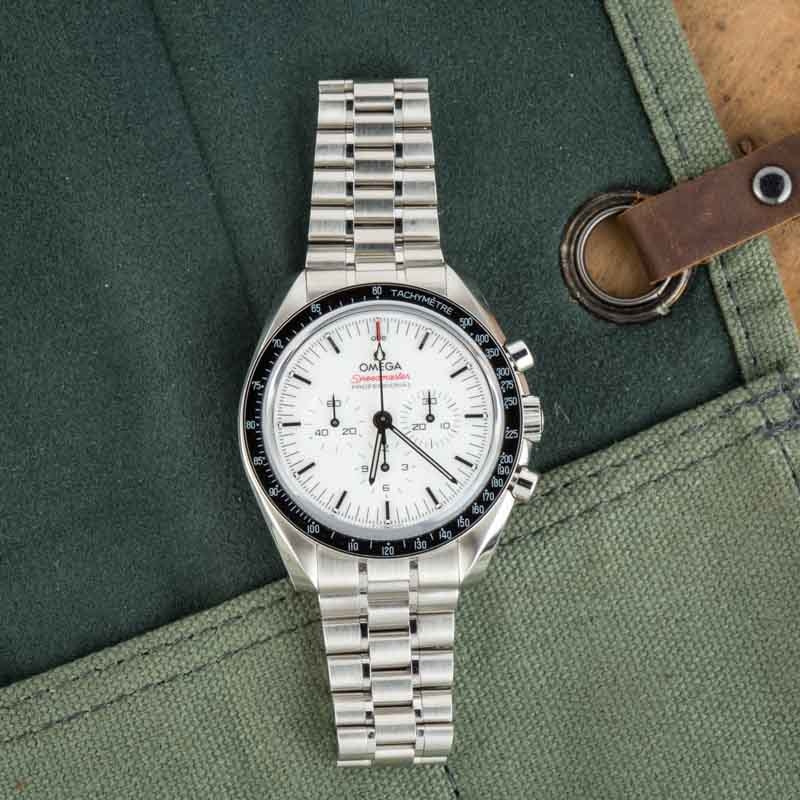 Preowned Omega Speedmaster Chronograph White Dial