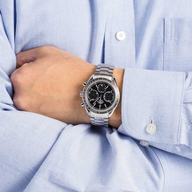 Pre-owned Omega Speedmaster Racing Black Dial 40MM