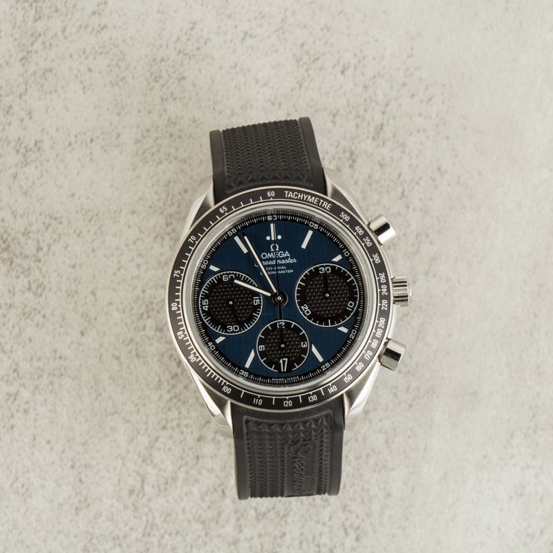 Pre-owned Omega Speedmaster Racing Blue Dial
