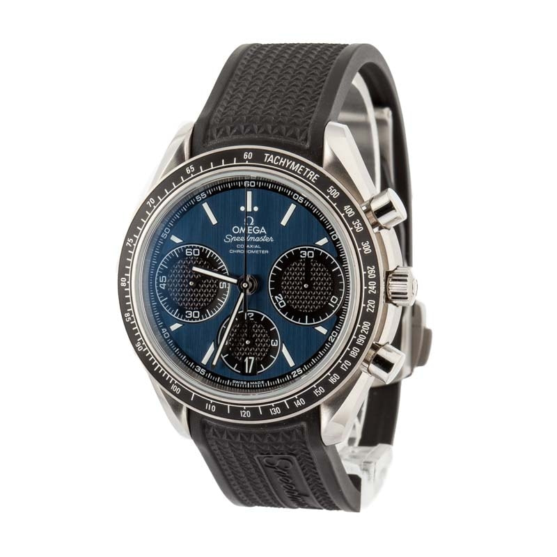 Pre-owned Omega Speedmaster Racing Blue Dial