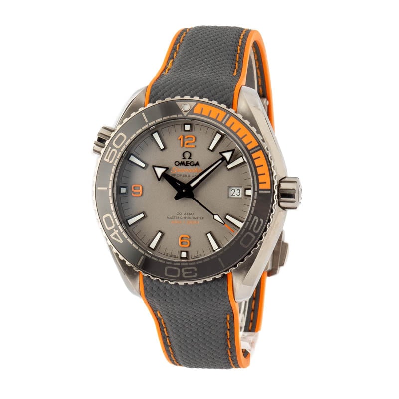 Omega Seamaster Planet Ocean Titanium on Rubber Strap