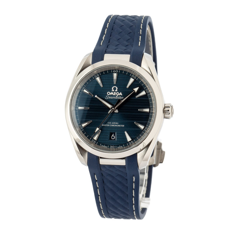 Omega Seamaster Aqua Terra Blue Rubber Strap