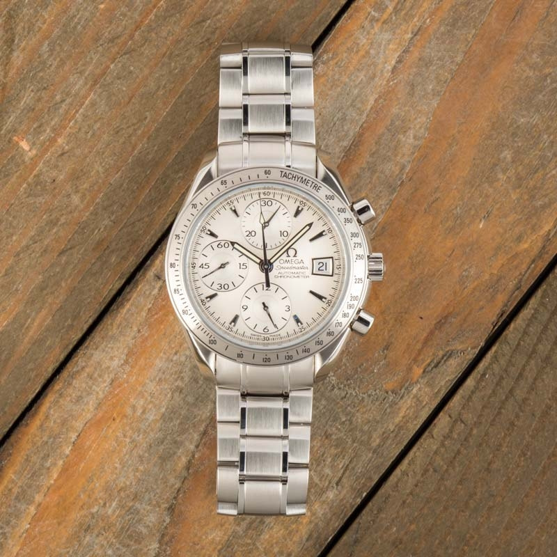 Omega Speedmaster Date / Day-Date Silver Dial
