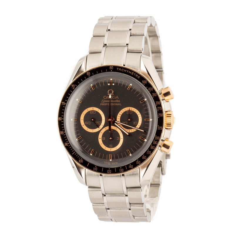 Omega Speedmaster 3366.51.00 Red Gold on Steel