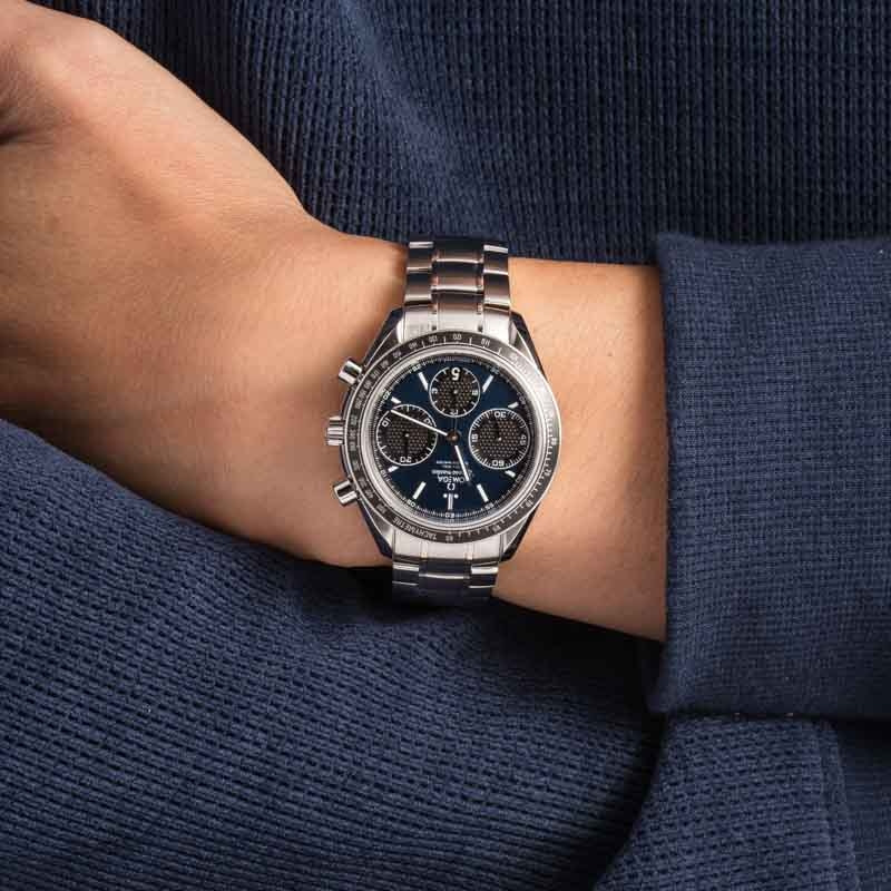 Omega Speedmaster Racing Blue Chronograph Dial
