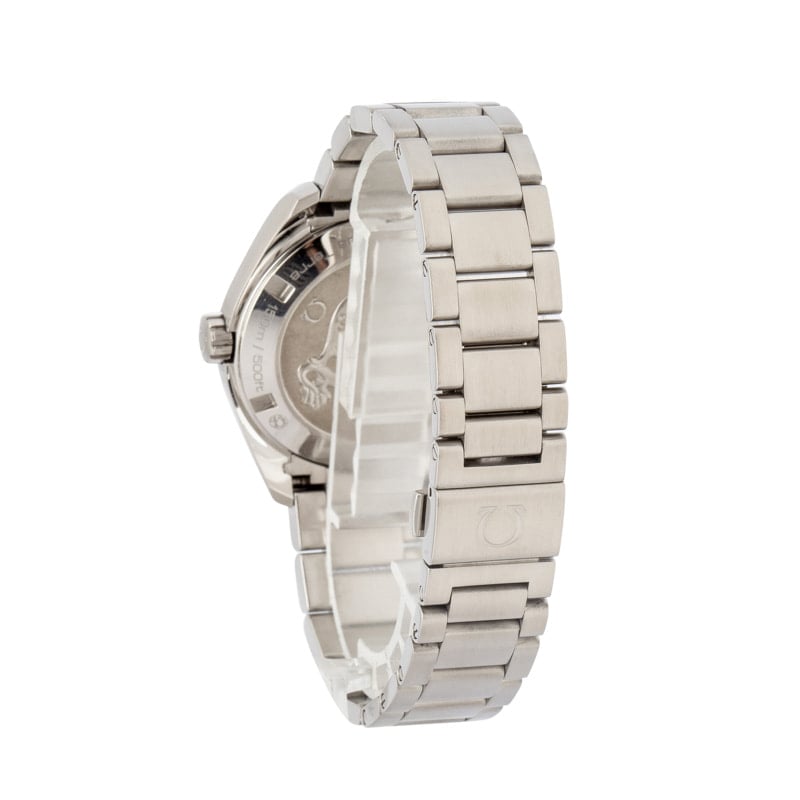 Used Omega Seamaster Steel Aqua Terra 150M Silver Teak