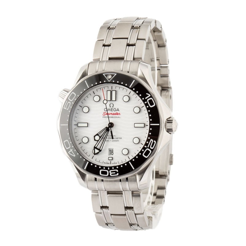 Omega 42MM Seamaster Diver White Dial