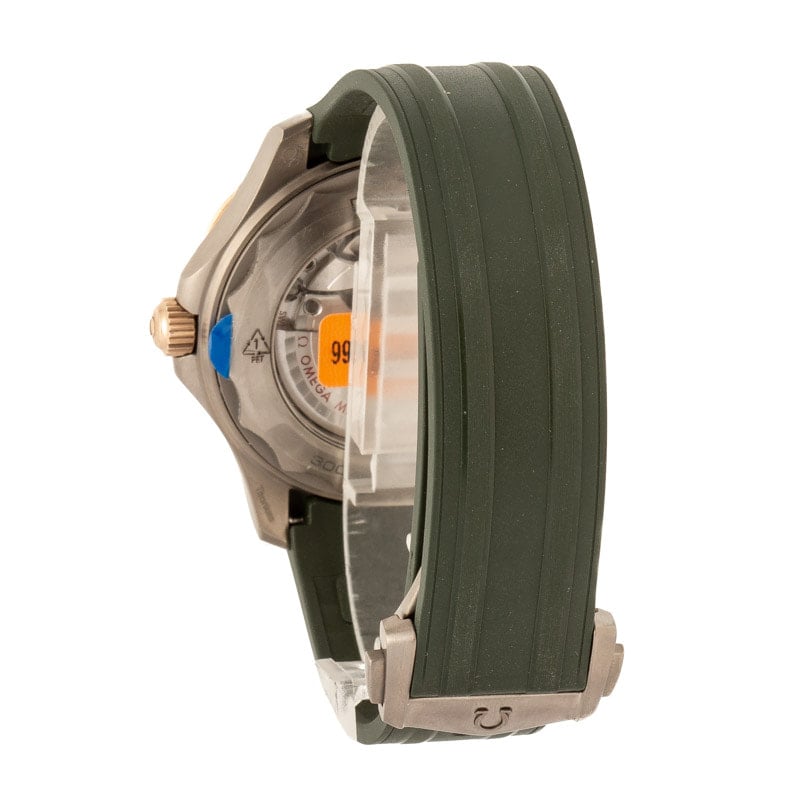 Omega Seamaster Diver 300M Titanium & Bronze Gold Green Dial