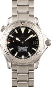 PreOwned Omega Seamaster Pro Chronometer 300M Black Wave Dial