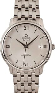 Omega De Ville Prestige Stainless Steel & Silver Dial